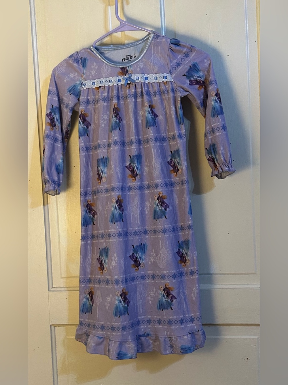 Disney Frozen II Girls' Lavender Long-Sleeve Nightgown